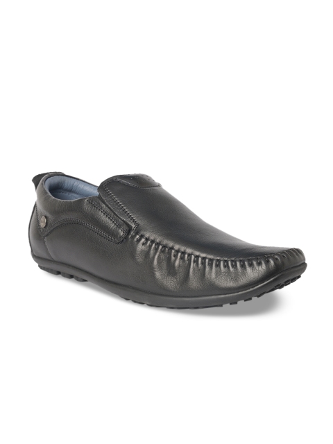

Buckaroo Men Black Leather Loafers