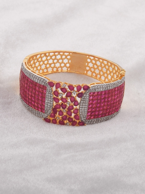 

Tistabene Pink Gold-Plated Kada Bracelet