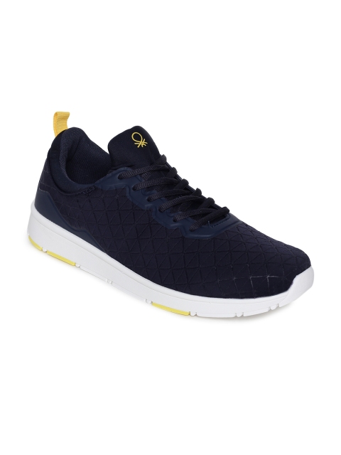 United Colors of Benetton Men Navy Blue Sneakers