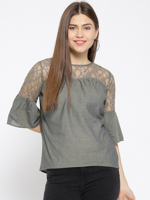 

Xpose Women Grey Solid Top