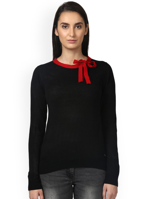 

Park Avenue Women Black Solid Pullover