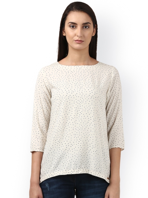 

Park Avenue Women Off-White Printed Top