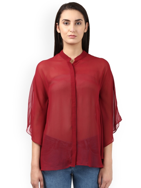 

Park Avenue Women Red Solid Top