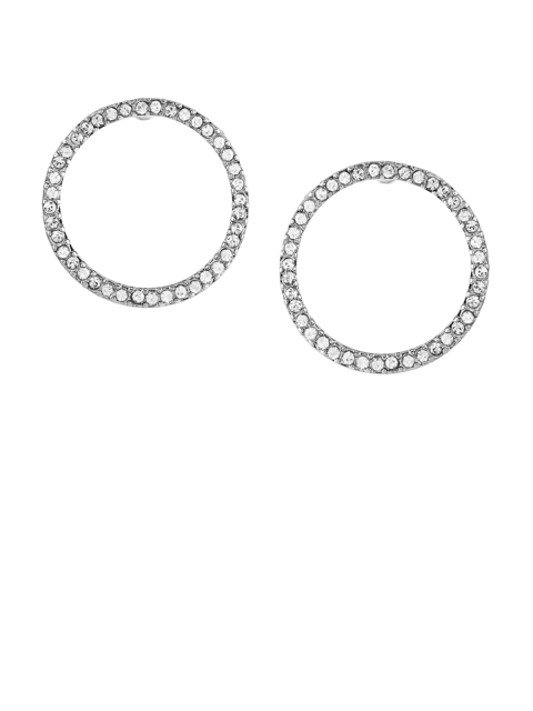 

Forever New Silver-Toned Circular Hoop Earrings