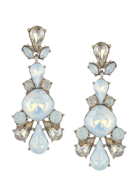

Forever New White Contemporary Drop Earrings
