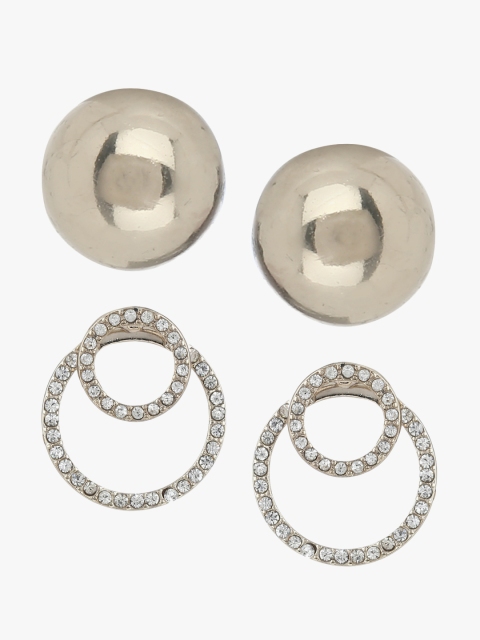

Forever New Set Of 2 Gold-Toned Circular Studs