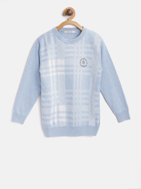 

Octave Boys Blue & White Checked Pullover