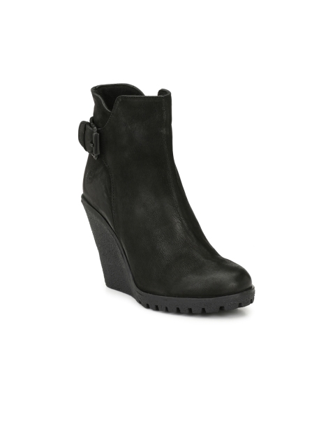 

Alberto Torresi Women Black Leather Heeled Boots