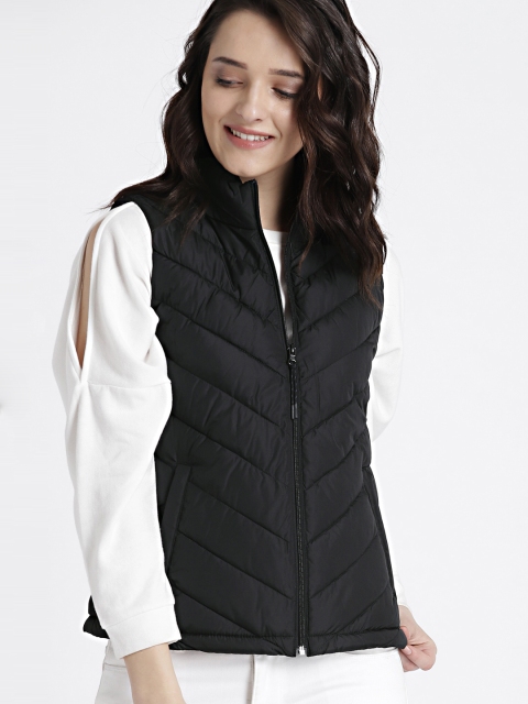 

GAP Women Black & White ColdControl Lite Quilted Puffer Jacket