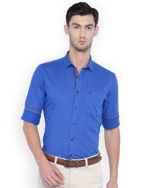 

Allen Solly Men Blue Slim Fit Printed Casual Shirt