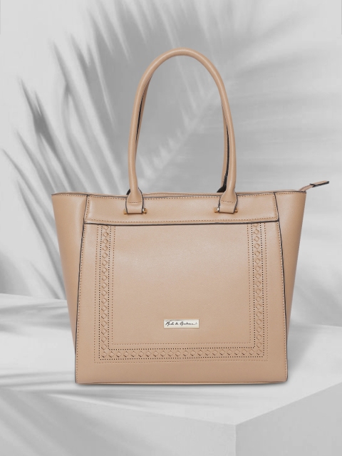

Mast & Harbour Beige Solid Shoulder Bag