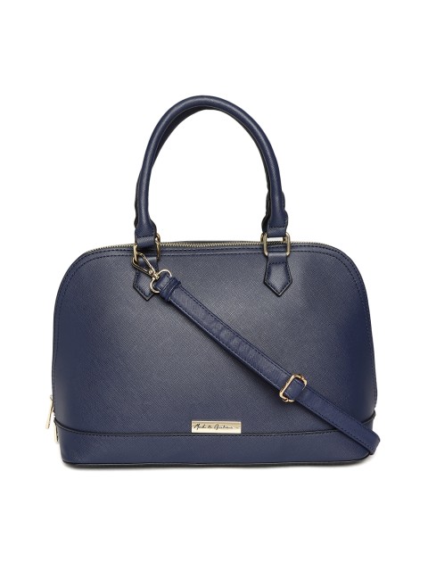 

Mast & Harbour Navy Blue Solid Handheld Bag