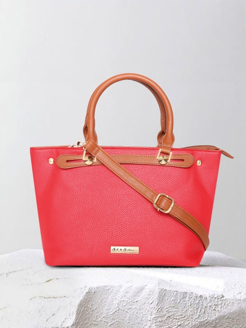 

Mast & Harbour Red Solid Handheld Bag