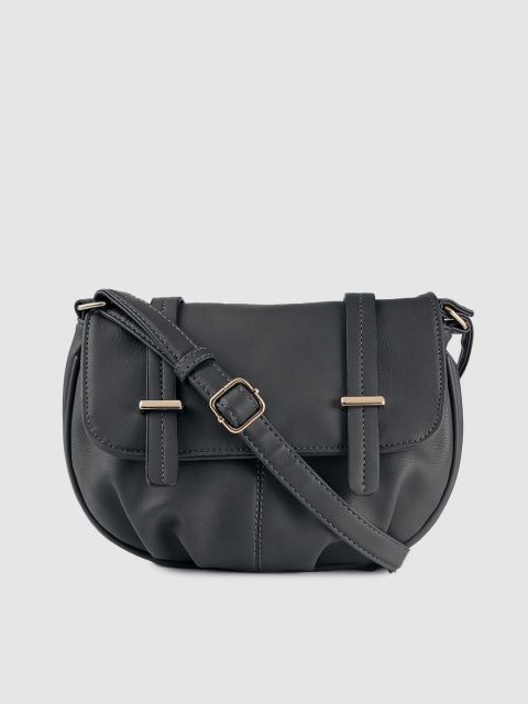 

Mast & Harbour Navy Blue Solid Sling Bag