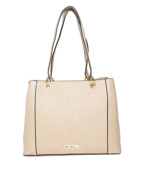 

Mast & Harbour Beige Solid Shoulder Bag