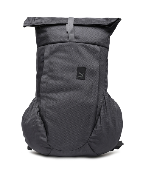 

Puma Unisex Grey Solid Street Rolltop Laptop Backpack