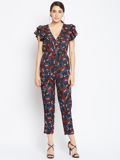 

Oxolloxo Black & Red Printed Basic Jumpsuit