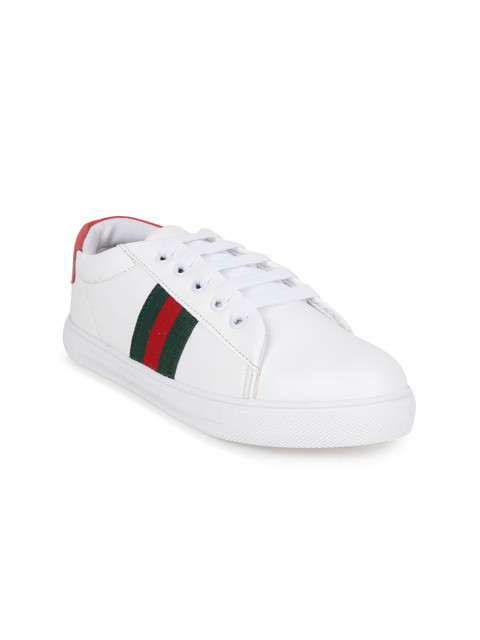 

Shoetopia Women White Solid Sneakers