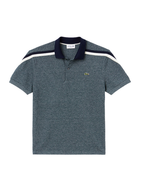 

Lacoste Men Green Solid Polo Collar T-shirt