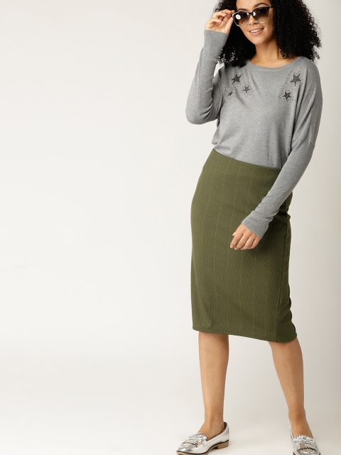 

ESPRIT Women Grey Melange Solid Pullover