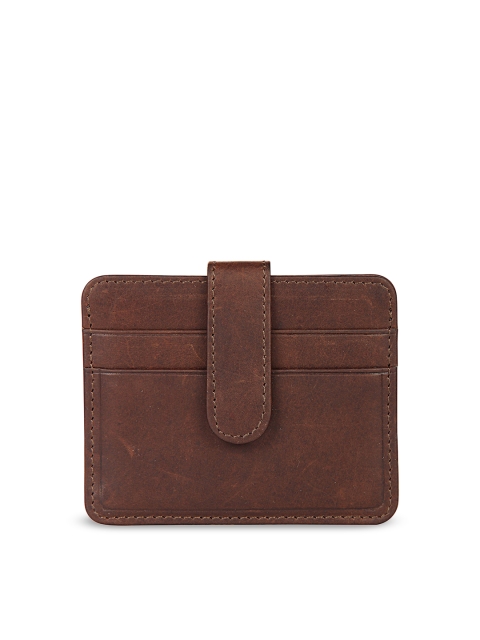 

Leather Zentrum Unisex Brown Solid Leather Card Holder