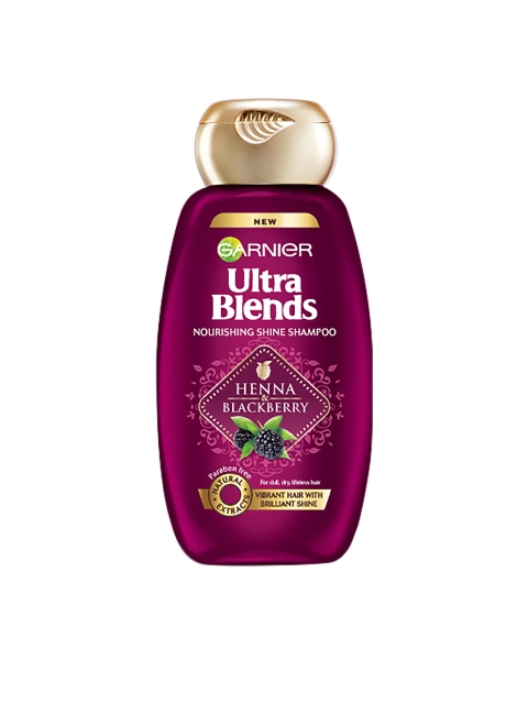 

Garnier Ultra Blends Henna & Blackberry Shampoo 180 ml, Purple