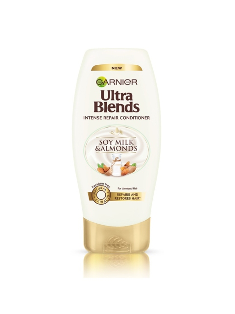 

Garnier Ultra Blends Soy Milk & Almonds Intense Repair Conditioner 175 ml, White