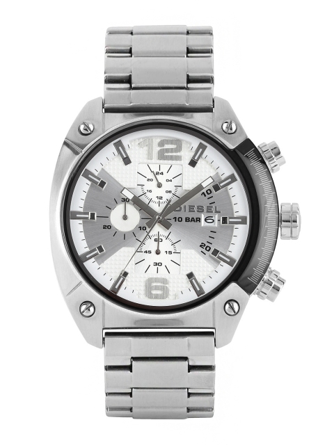 

DIESEL Men Silver-Toned Dial Watch DZ1679