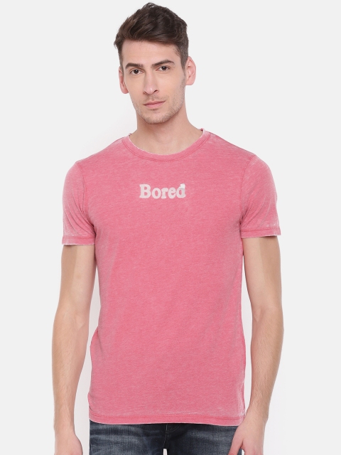 

Jack & Jones Men Red Printed Round Neck T-shirt