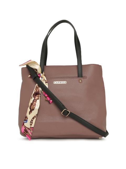 

Caprese Taupe Solid Handheld Bag
