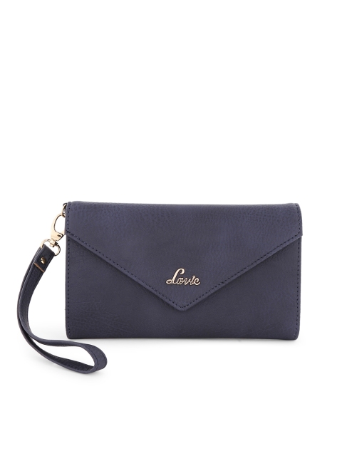 

Lavie Women Navy Blue Solid Three Fold Wallet