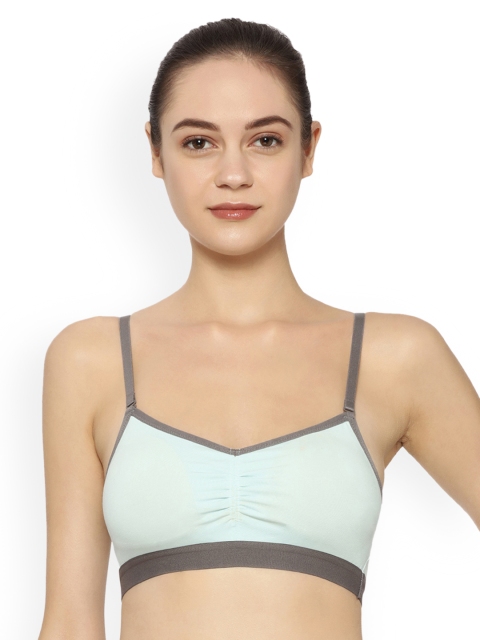 

Triumph Green Comfort 145 Top Padded Wireless Comfortable Extra Support Cotton Bra