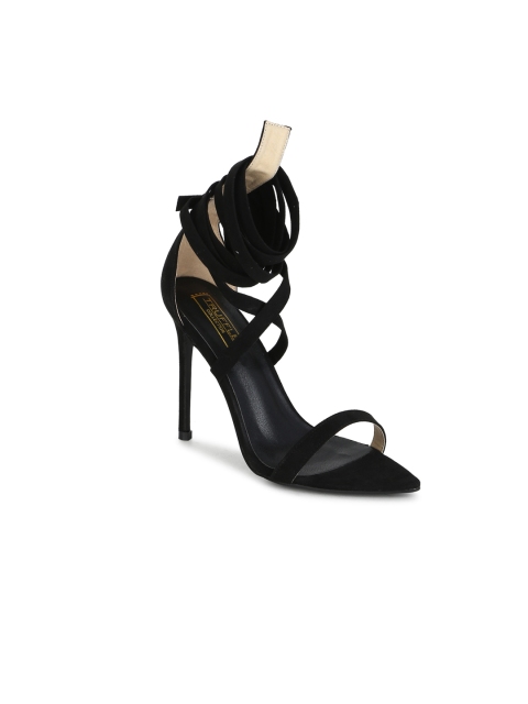 

Truffle Collection Women Black Solid Sandals