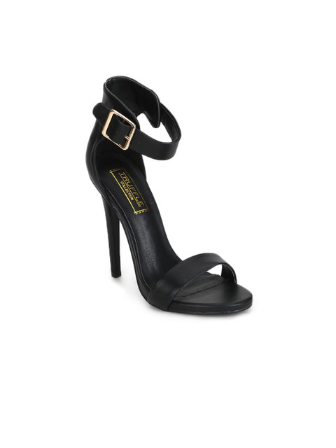 

Truffle Collection Women Black Solid Sandals