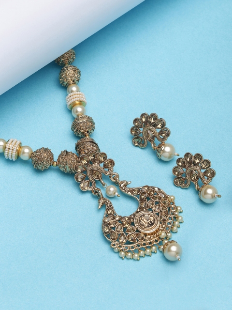 

PANASH Gold-Plated Kudan Studded Handcrafted Jewellery Set