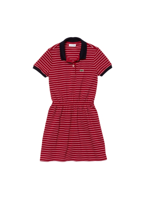 

Lacoste Girls Red Striped Fit and Flare Dress