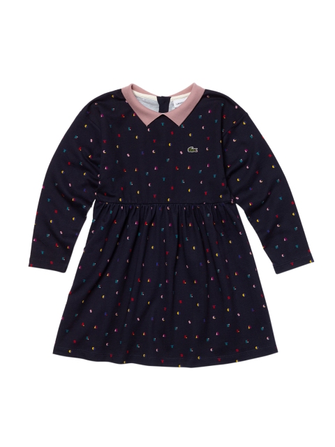 

Lacoste Girls Navy Blue Printed Fit and Flare Dress