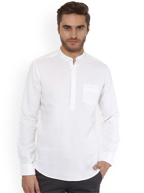 mufti-men-white-slim-fit-solid-casual-shirt