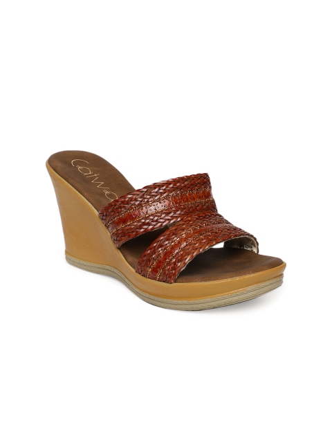 

Catwalk Women Brown Woven Design Wedges