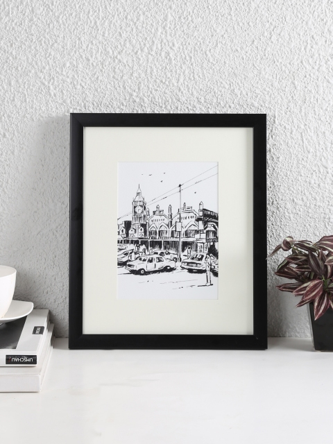 

House This Black & White Marvelous Madras Wall Painting