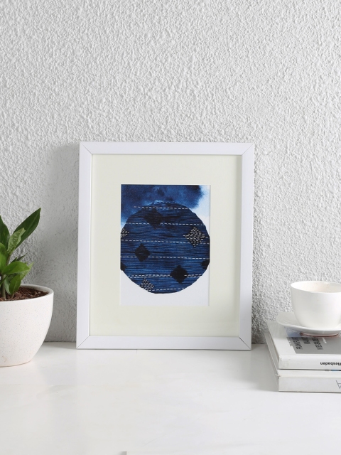 

House This Blue & White The Neel Tanka Wall Painting