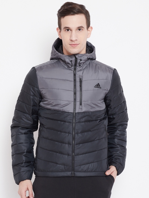 

ADIDAS Men Black Colourblocked Lightweight Puffer Jacket