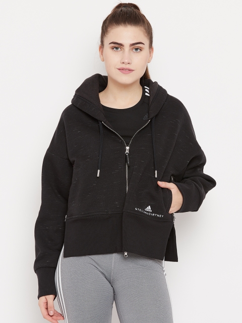 

Stella McCartney by ADIDAS Women Black Essentials Solid Hooded Training Sweatshirt