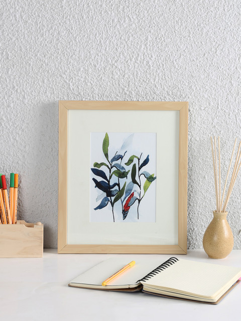 

House This Green & Navy The Lovely Turmeric Wall Painting