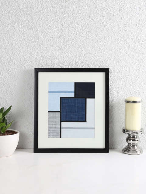 

House This Blue & Grey The Random Blocks Wall Painting
