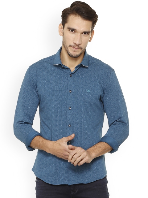 

Van Heusen Sport Men Blue Slim Fit Printed Casual Shirt