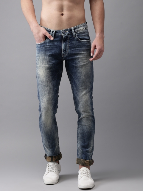 

Flying Machine Men Blue Michael Slim Tapered Fit Mid-Rise Jeans