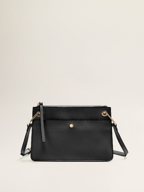 

MANGO Black Solid Sling Bag