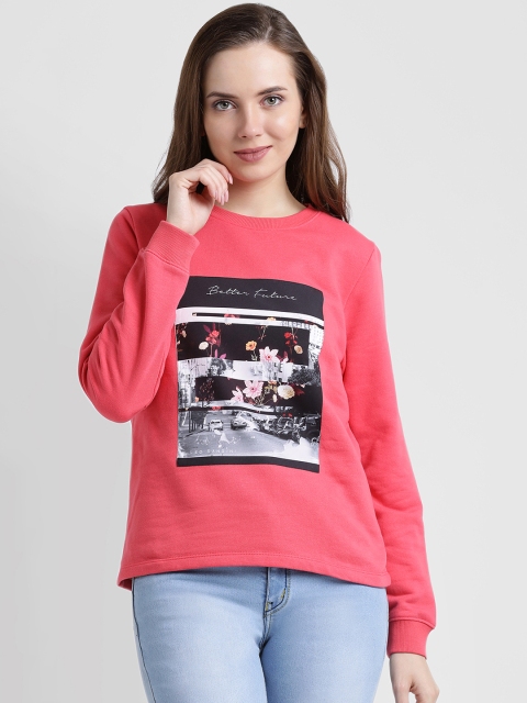 

Leo Sansini Women Pink Printed Sweatshirt