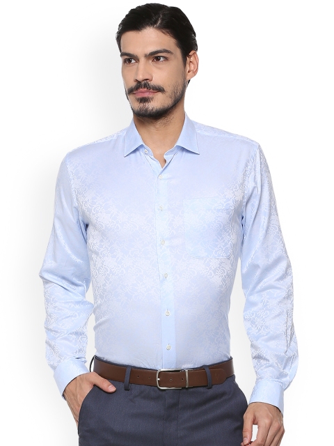 

Van Heusen Men Blue & White Regular Fit Printed Casual Shirt
